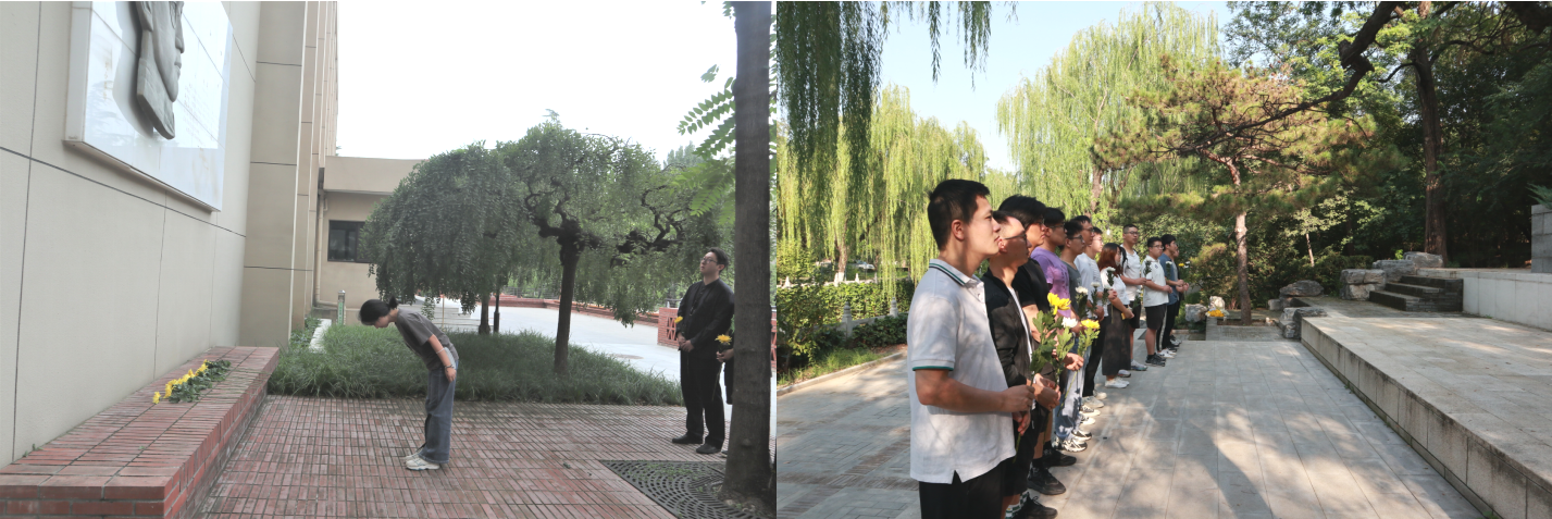 20230918-开云游戏平台博士生讲师团举行纪念“九·一八”事变现场宣讲活动-校研团-同学们为英烈献花.png
