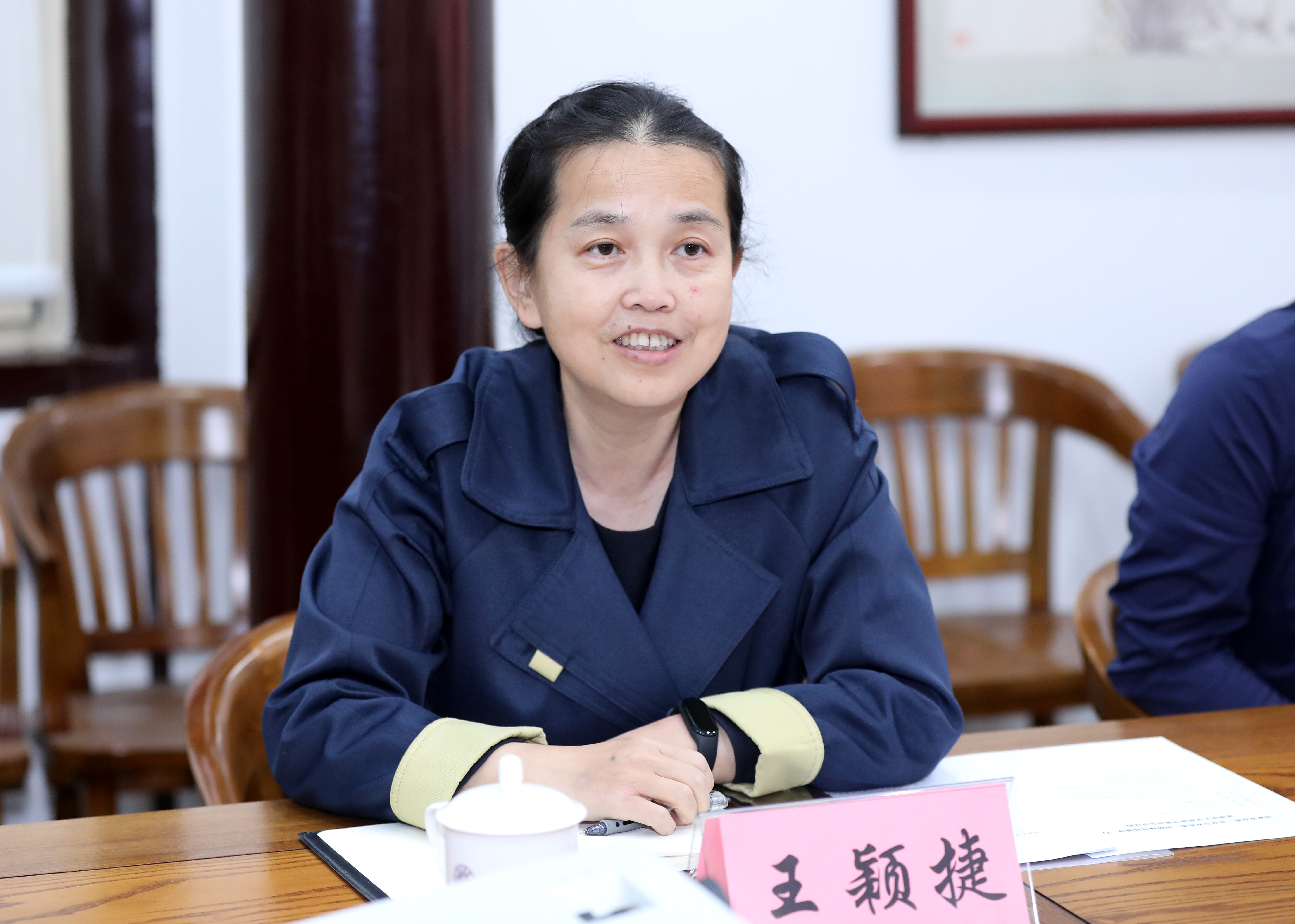 20221005-国家发展改革委基础司马强副司长一行到开云游戏平台调研生态产品价值实现机制研究与实践工作-嘉艺-王颖捷发言.jpg