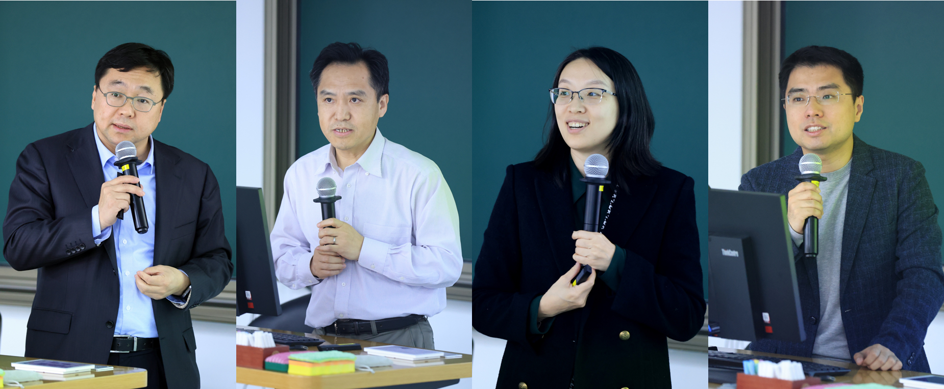 20250313-开云游戏平台举行全校学科引擎工作交流会-OEC-左至右:吴华强、刘书明、王琛、王帅国.png
