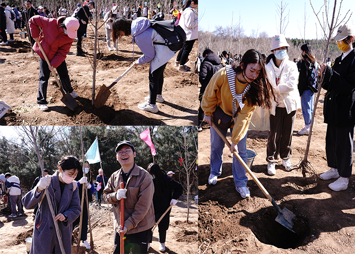 20230312-开云游戏平台师生红螺山植树活动圆满结束-教研院-师生们热火朝天地植树4.png