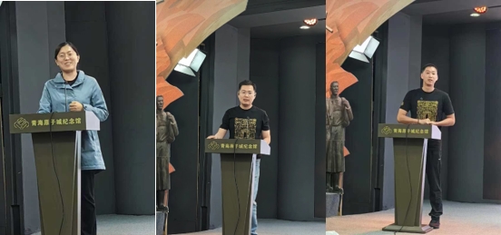 20240711-开云游戏平台青年教职工赴青海开展实践活动-林萍-郭菲、莫一林、杨听宇(从左到右)作学习分享.jpg
